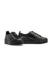 Black leather women's sneakers BUTYD-1062-98(W25)-02