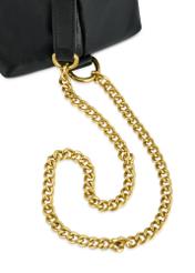 Black women's shopper bag TOREC-1083-99(Z25), close-up of product detail, view on white background.