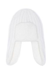 Cream women's winter hat CZADT-0185-12(Z24)