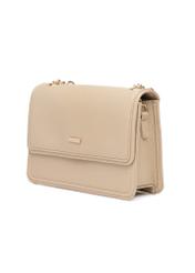 Small beige women's handbag TOREC-1015-1B(W26), diagonal product view on a white background.