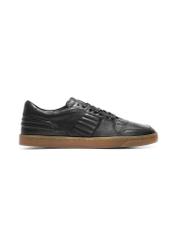 Black men's leather shoes BUTYM-0505-99(Z25), side view of the product on a white background.