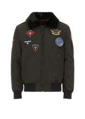 Ocieplana kurtka męska w stylu pilotki KURMT-0243-57(Z21)-04