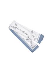 Women's scarf with chain motif SZADT-0230-0P(Z26) - top view, on white background.