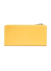 Large yellow women's wallet POREC-0406-21(W25), product view from the back on a white background.