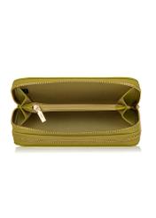 Women's two-compartment lime green wallet POREC-0376-84(W24)-05