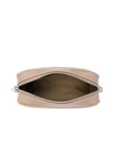 Women's shoulder bag in cool beige color TOREC-1342-1K(Z26), product view inside on white background.