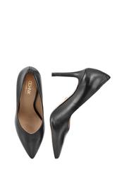 Women's black leather stilettos BUTYD-0710-98(W24)-04