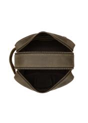 Men's khaki leather cosmetic bag TORMS-0322-51(W23)-05