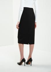 Long black pencil skirt SPCDT-0087-99(W24)-02