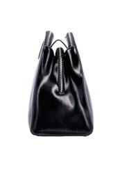Large black handbag TOREC-1323-99(Z26), product view from the side on a white background.