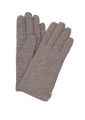 Women's gloves with herringbone wool REKDT-0039-1K(Z26) - product view from above, on a white background.