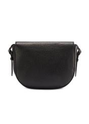 Women's black pebbled messenger bag TORES-1122D-99(Z25)