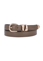 Women's leather belt PASDS-0347-1K(Z26), front product view on white background.