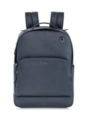 Navy blue men's leather backpack PLCMS-0018D-69(W25)-01