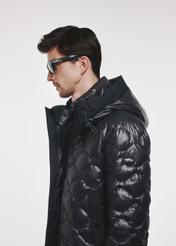 Black quilted men's winter jacket KURMT-0334-99(Z24) pic. 4