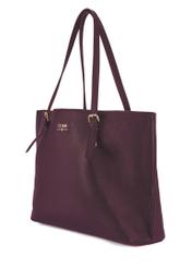 Burgundy large shopper bag TOREC-1088-49(Z25)