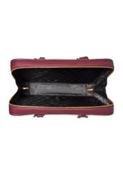 Burgundy leather women's bag TORES-1370-4D(Z26), product view inside on white background.