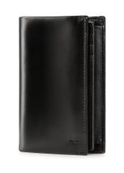 Black large leather men's wallet PORMS-0662-99(Z25)