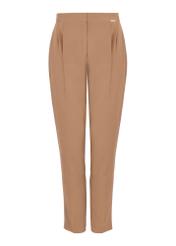 Women's camel tailored pants SPODT-0091-24(W24)-05