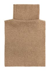 Brown women's scarf SZADT-0205-89(Z25), product view from the back on a white background.
