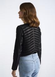 Women's leather transitional jacket KURDS-0319-5426(W22)-03