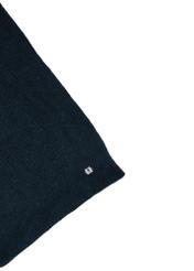 Green women's scarf with a wool blend SZADT-0202-8C(Z26), close-up of product detail on a white background.