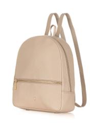Beige leather women's backpack TORES-0898C-80(W25)-02
