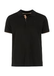 Men's black polo shirt POLMT-0045A-99(W24)-04