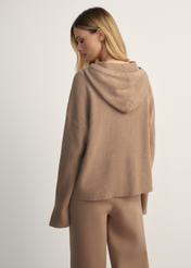 Women's camel hoodie BLZDT-0116-24(Z25)