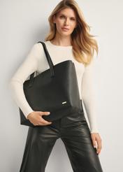 Black women's shopper bag TOREC-1208-9I(W26)