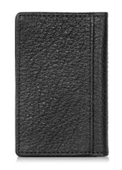 PORMS-0537A-99(Z25) grained leather card case, back view of the product on a white background.