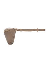 Cool brown leather fanny pack TORES-0894-1K(Z26). Side view on a white background.