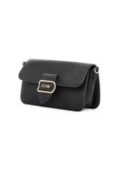 Black women's messenger bag TOREC-1120-99(W26) - diagonal product view, on a white background.