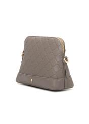 Light brown women's handbag with monogram TOREC-1180-1K(W26), diagonal product view on white background.