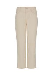 Cream women's high-waisted pants SPODT-0066-12(W22)-04