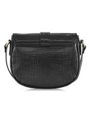 Black rounded mailbag croco TOREC-0756A-97(W24)-04