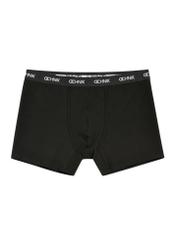 Three-pack of black men's boxer shorts ZESMB-0001A-99(KS), front product view on white background.