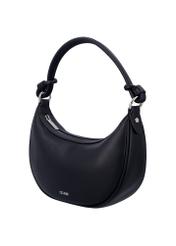 Black small women's hobo bag TOREC-1097-99(Z26), diagonal product view on white background.