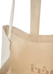 Cotton beige shopper bag TOREN-0334-0P(W26)