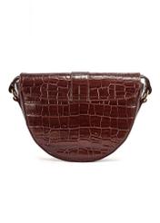 Brown croco leather handbag TORES-0707E-89(Z25)
