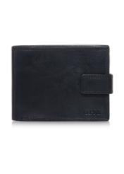 Men's navy blue leather wallet PORMS-0465A-69(W23)-01