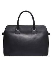 Black women's laptop bag TOREC-1351-99(Z26) - product view from the back, on a white background.