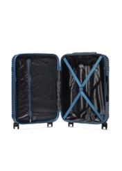 Medium wheeled suitcase WALAB-0040-7H-24(W26) – interior view, on a white background.