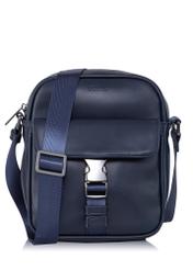 Navy blue men's bag with pocket TORMN-0290-69(W23)-01