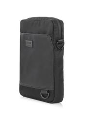 Men's black small messenger bag TORMN-0313B-99(Z25), diagonal product view on a white background.