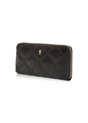 Black leather women's wallet PORES-0940-99(Z24)-02