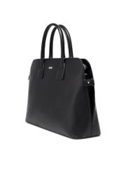 Black women's laptop bag TOREC-1351-99(Z26) - diagonal product view, on a white background.