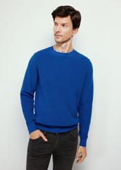 Blue men's sweater SWEMT-0156-61(Z24)-03