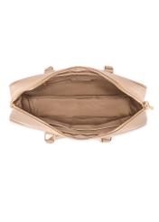 Beige women's laptop bag TOREC-1209-1B(W26), product view inside on white background.