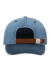 Blue baseball cap with unisex logo CZALT-0014-7H(W26), back view of the product on a white background.